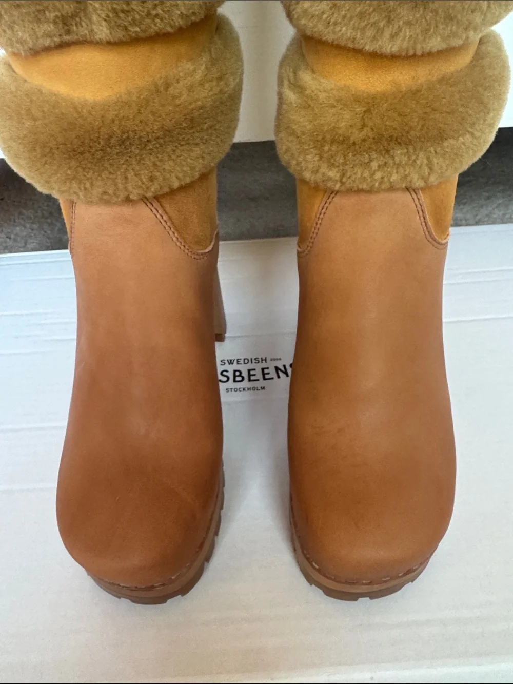 Swedish Hasbeens Romanian Knee Boot